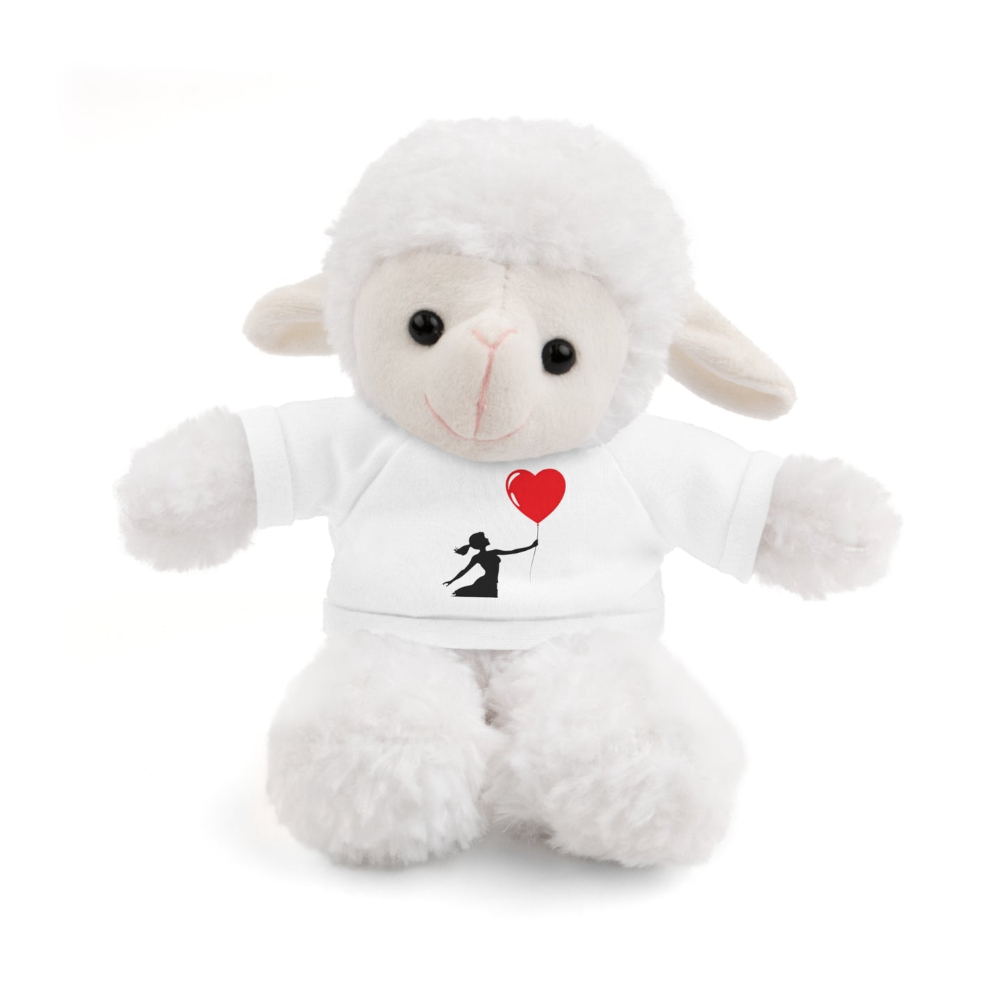 Adorable Stuffed Animal with Heart Balloon Tee - Perfect Gift for Kids