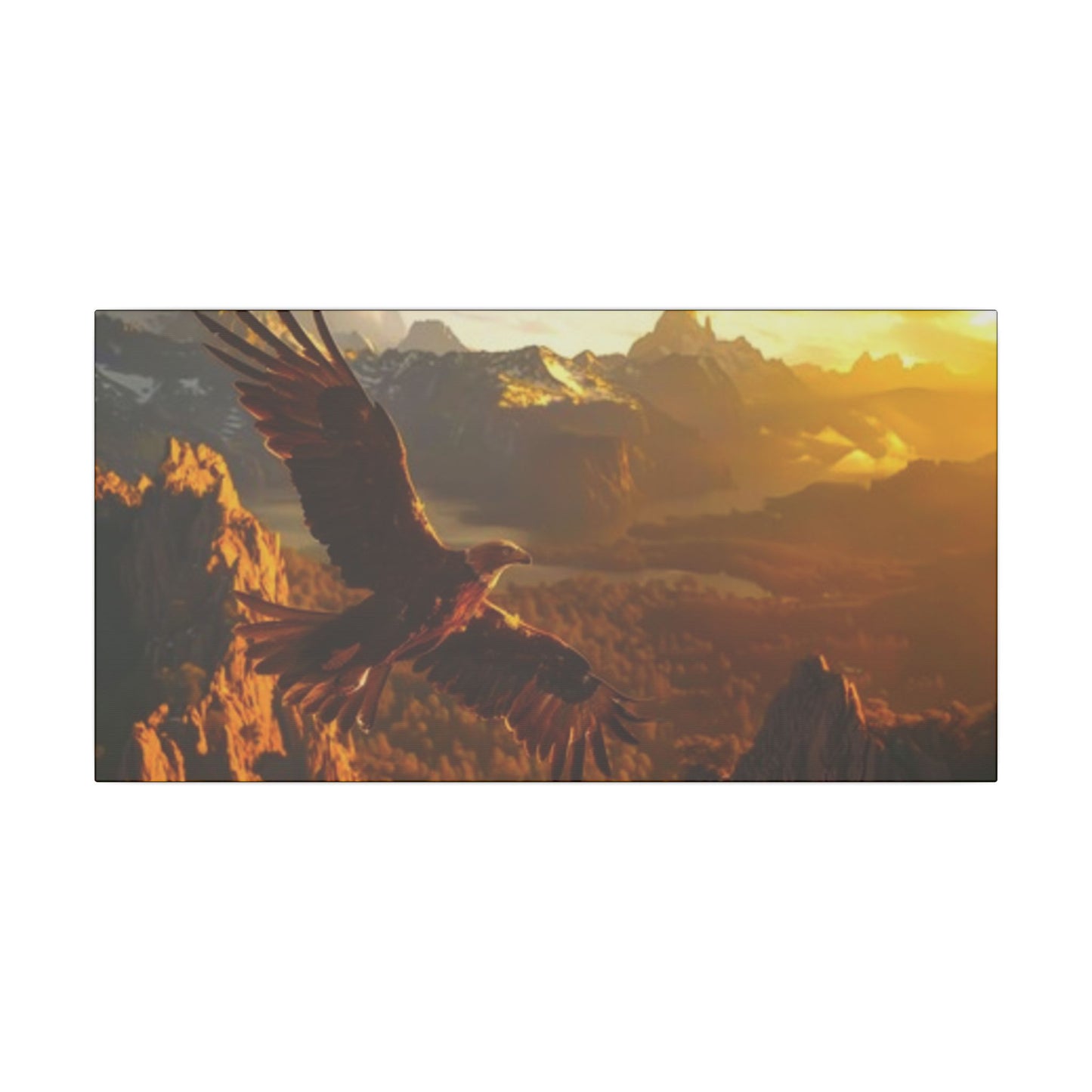 Majestic Eagle Giclée Print Canvas - Nature Wall Art for Wildlife Lovers