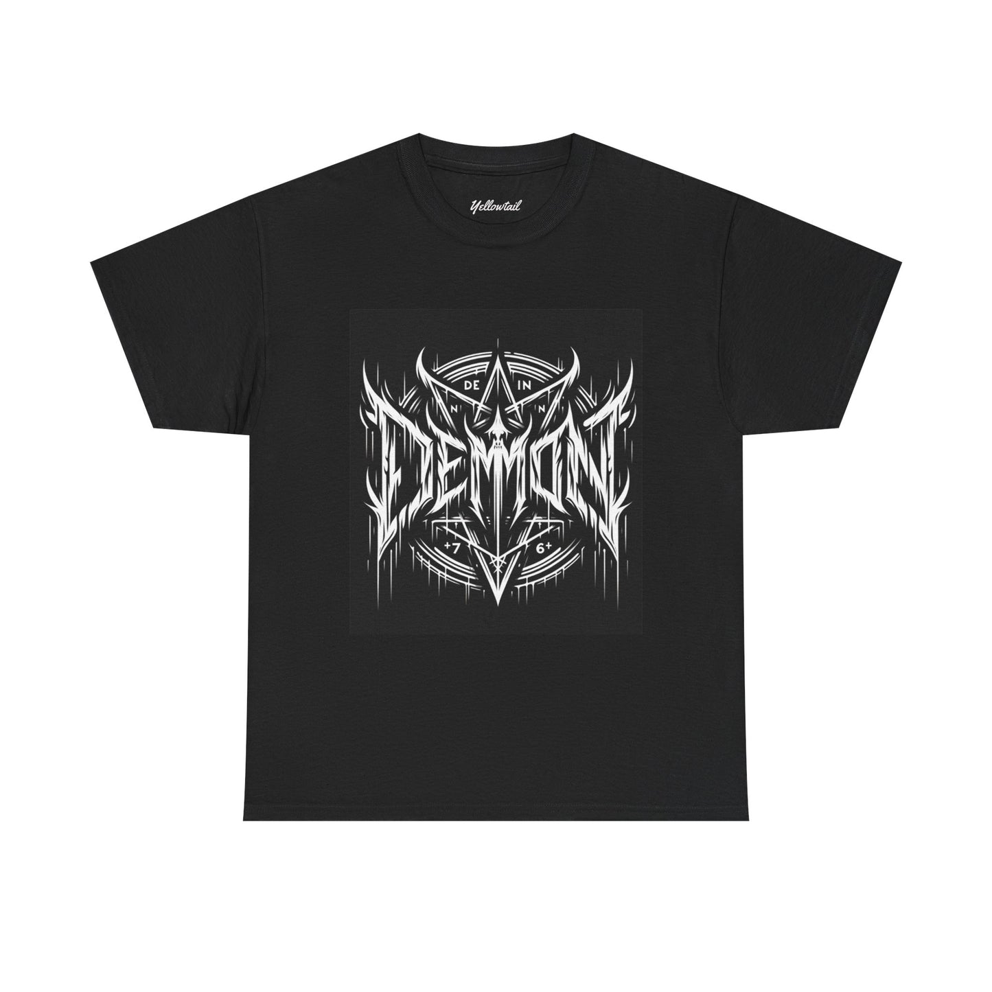 Demon Graphic Men's Heavy Cotton Tee - Perfect for Rock Fans and Music Lovers