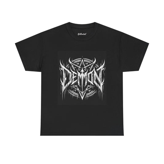 Demon Graphic Men's Heavy Cotton Tee - Perfect for Rock Fans and Music Lovers