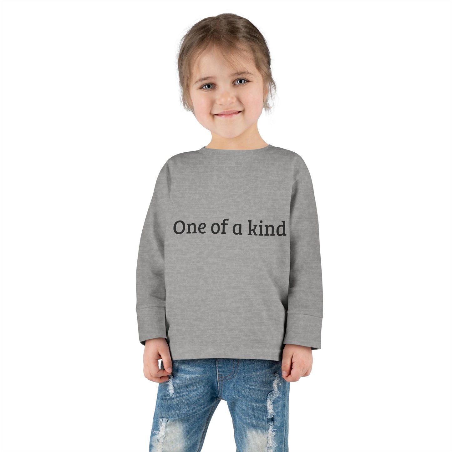 One of a Kind Toddler Long Sleeve Tee - Unique Kids' Fashion for Playtime & Birthdays