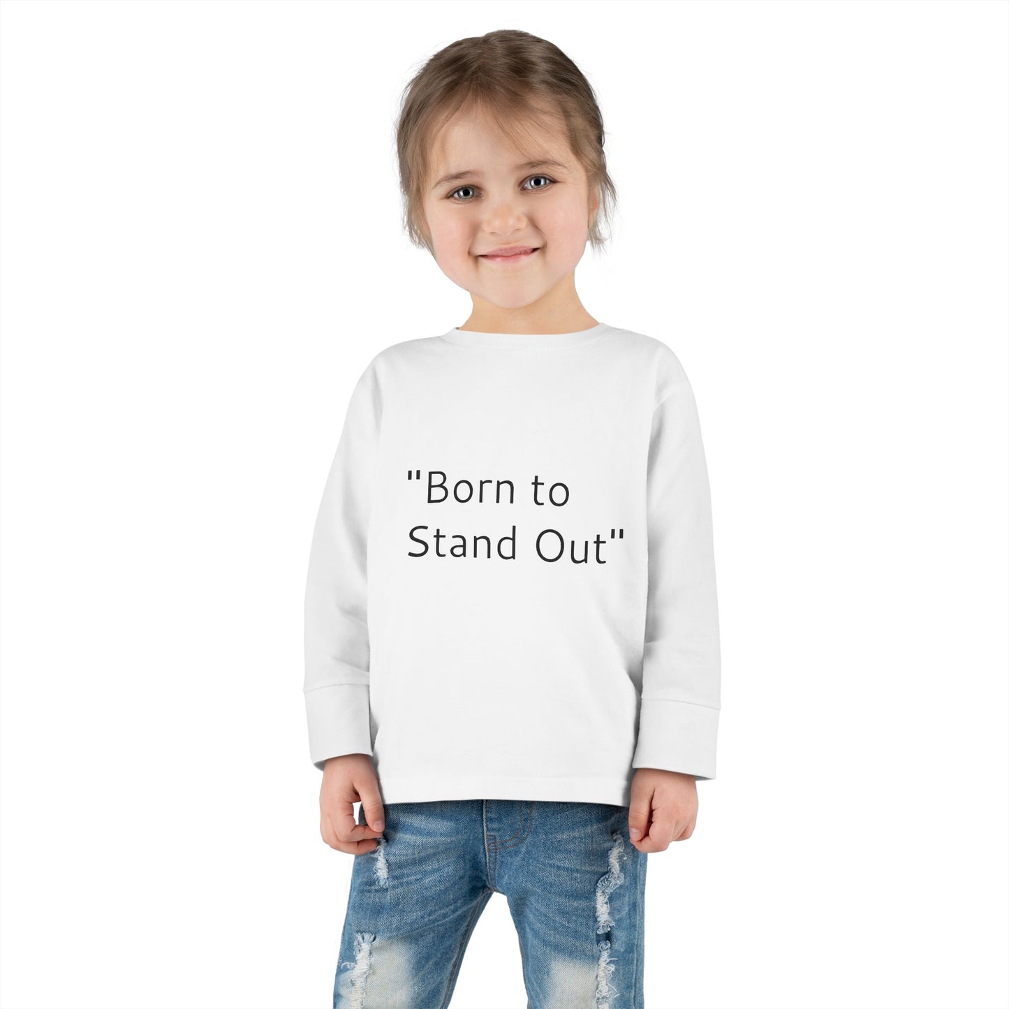 Toddler Long Sleeve Tee - Born to Stand Out & Ameri-ca Peace Sign