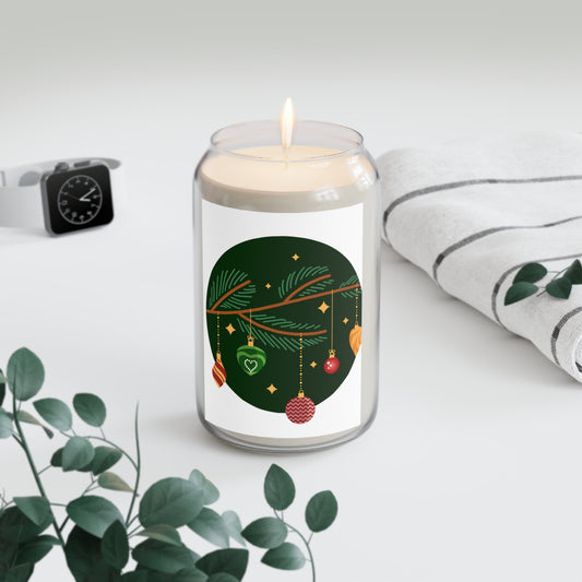 Holiday Scented Candle - 13.75oz with Festive Ornament Design