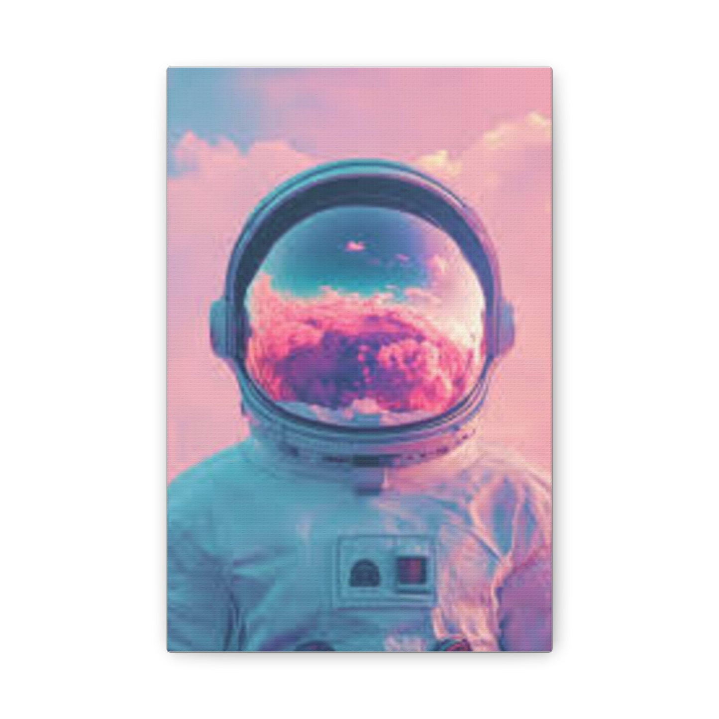 Astronaut Canvas Wall Art - Cosmic Dreamscape Print