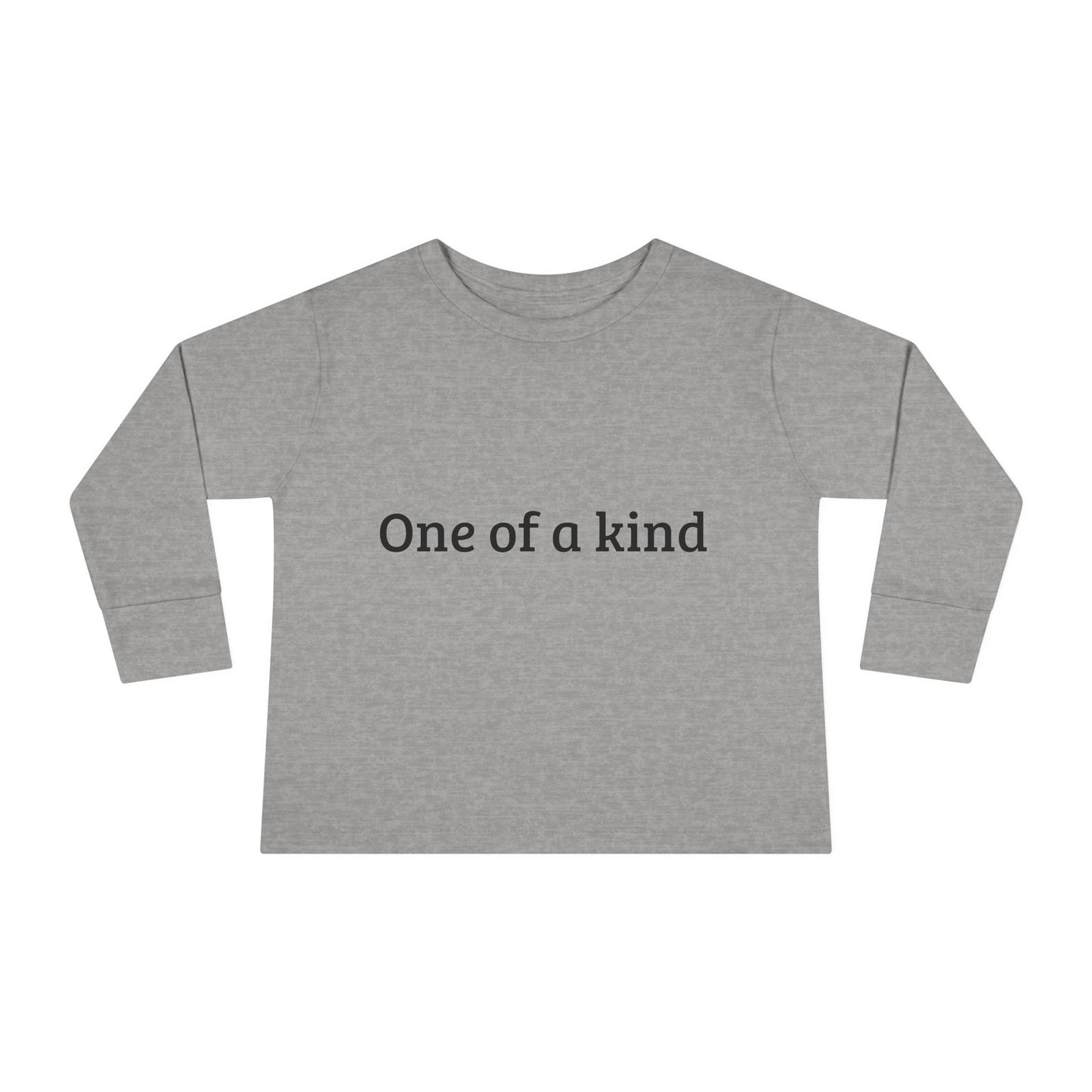 One of a Kind Toddler Long Sleeve Tee - Unique Kids' Fashion for Playtime & Birthdays