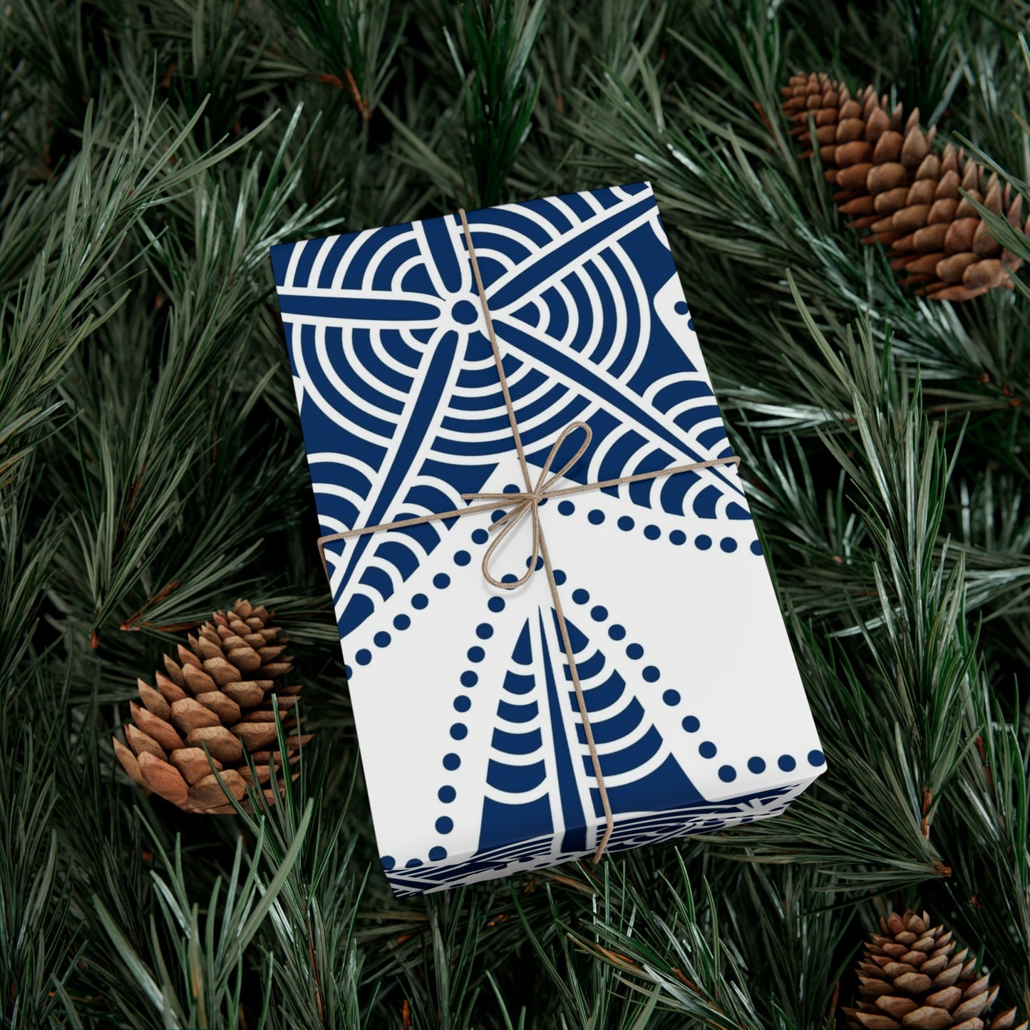 Nautical Star Gift Wrap Papers - Stylish Marine-Themed Wrapping for Holidays and Celebrations