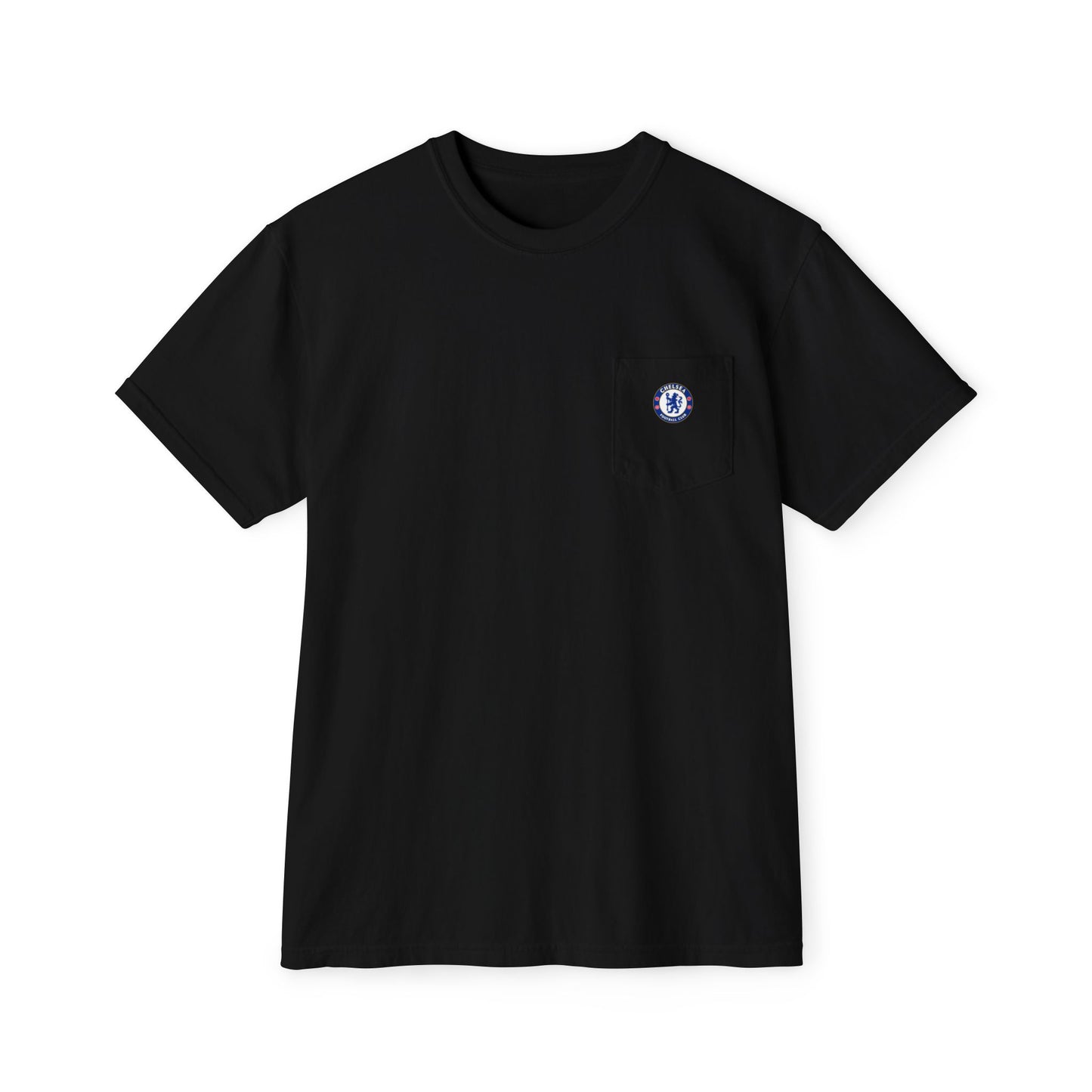 Chelsea FC Garment-Dyed Pocket T-Shirt - Casual Sportswear for Fans