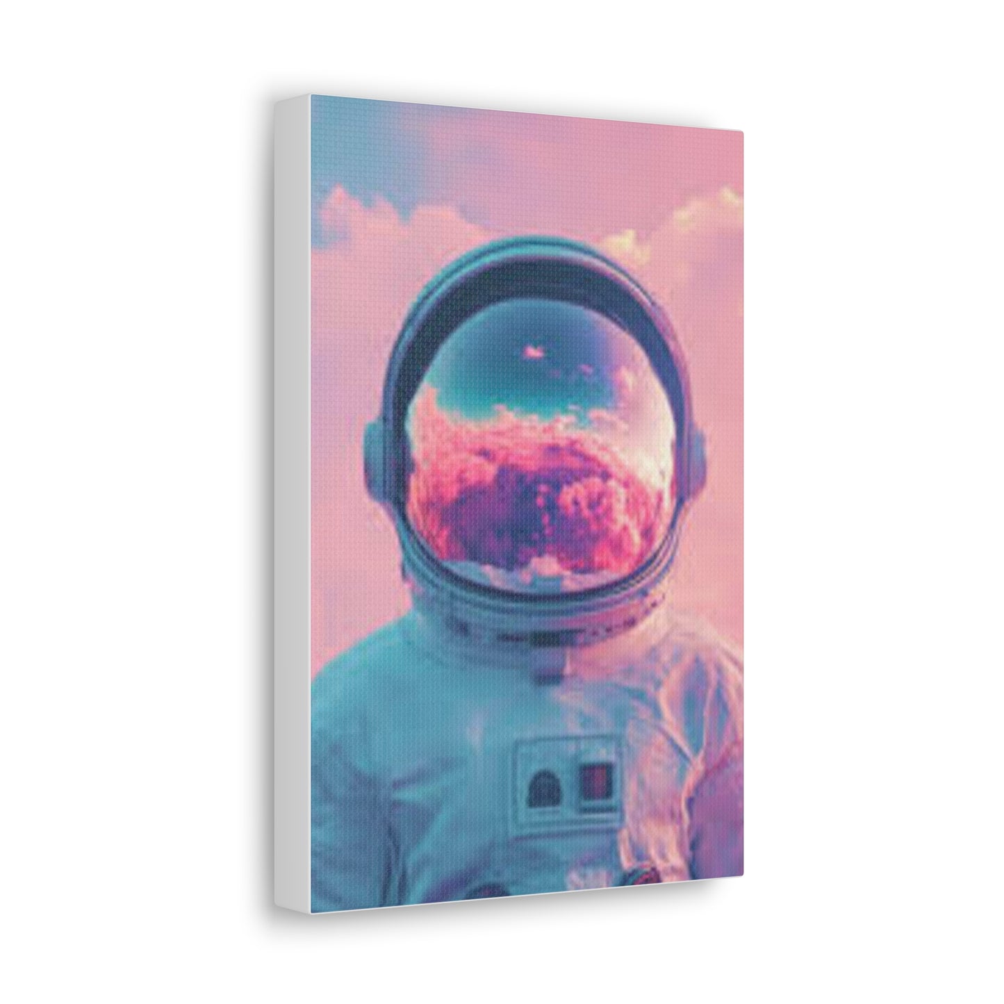 Astronaut Canvas Wall Art - Cosmic Dreamscape Print