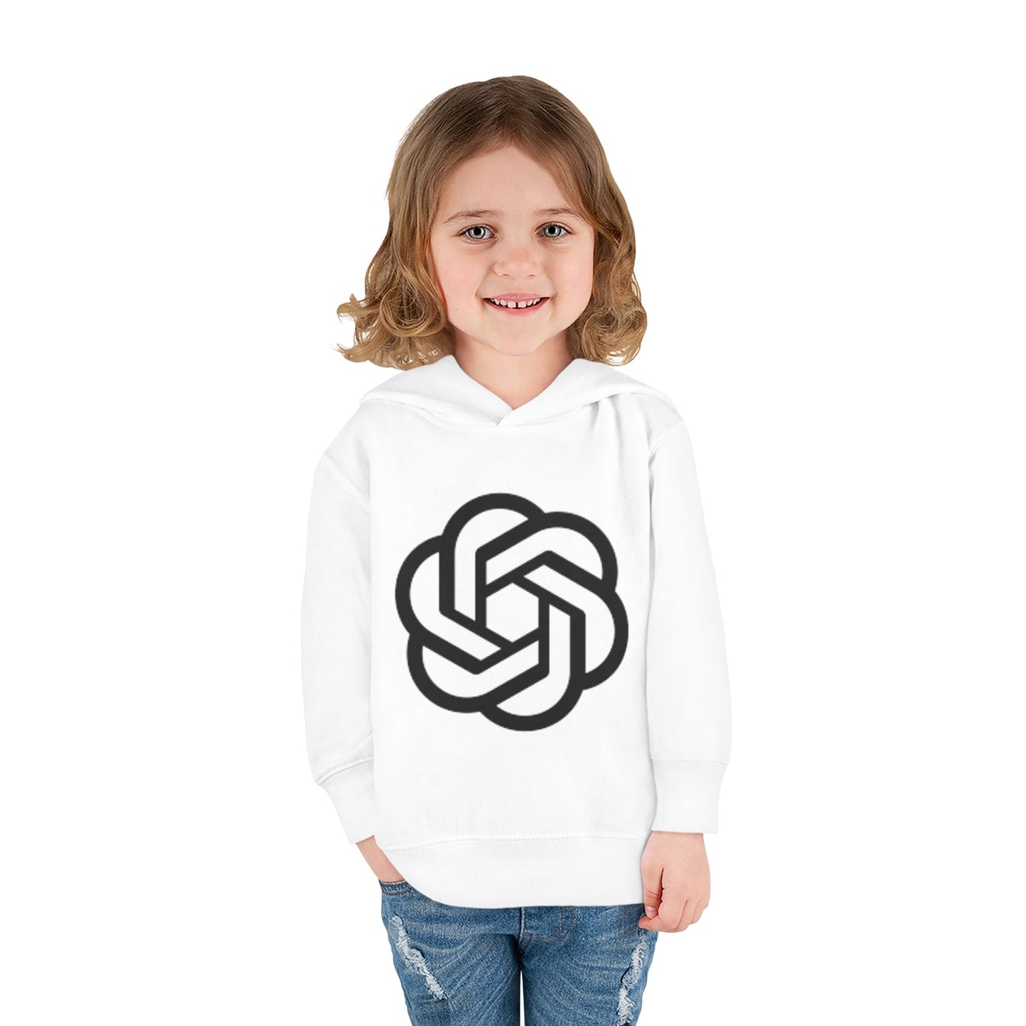 Girls Fleece Hoodie with Knot Design - Comfy Pullover