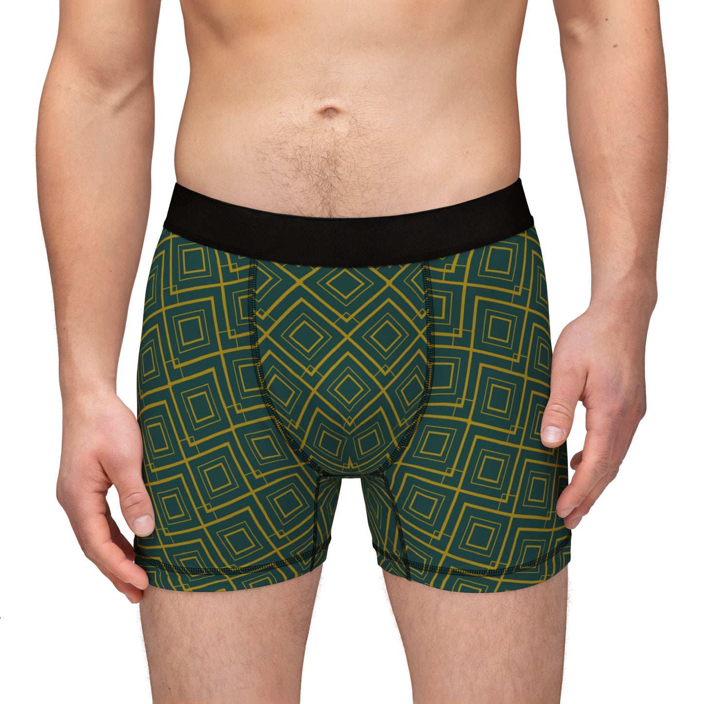 Modern Geometric Men's Boxers - Stylish Comfort for Everyday Wear