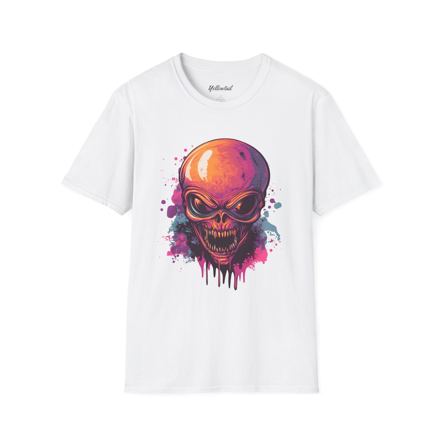 Cool Alien Skull Graphic Men's Softstyle T-Shirt