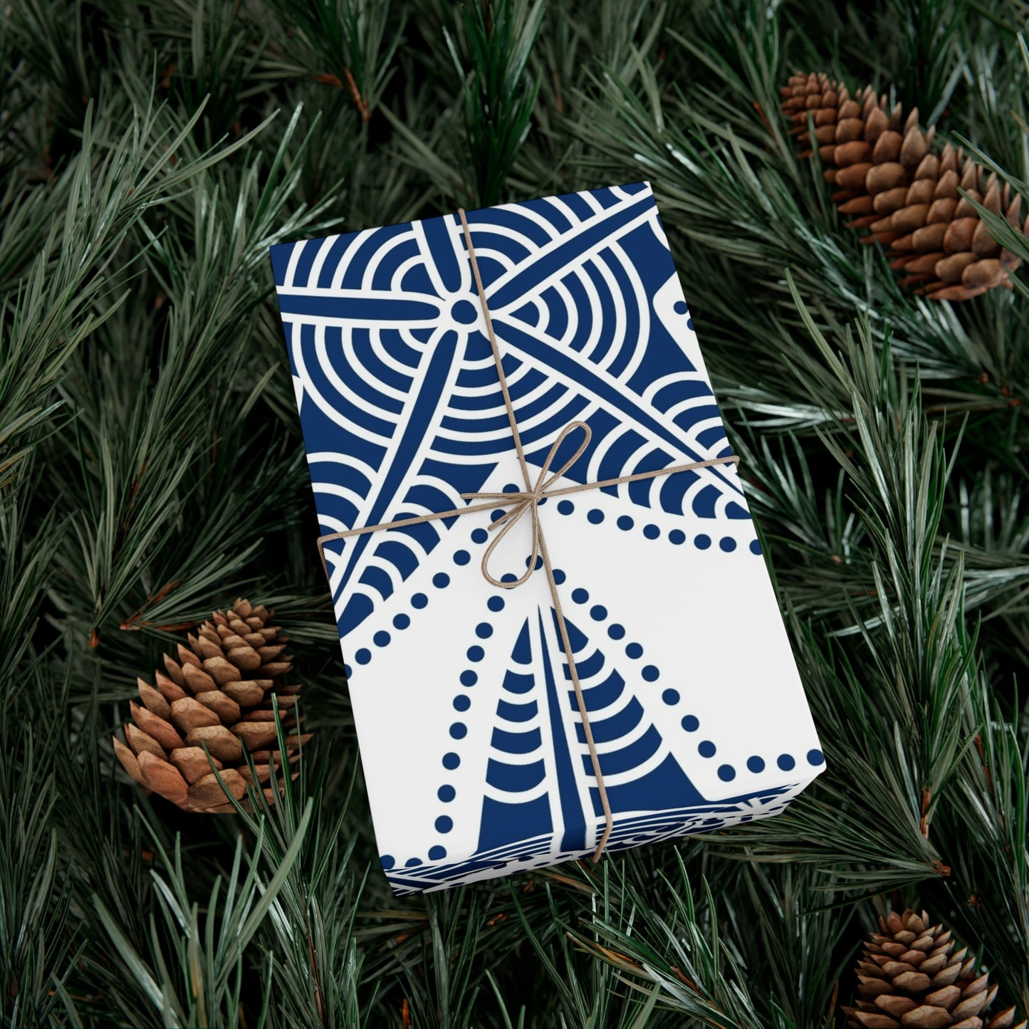 Nautical Star Gift Wrap Papers - Stylish Marine-Themed Wrapping for Holidays and Celebrations