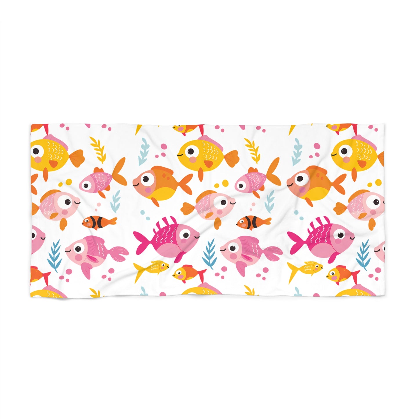 Colorful Fish Beach Towel - Fun Summertime Accessory for Kids & Families