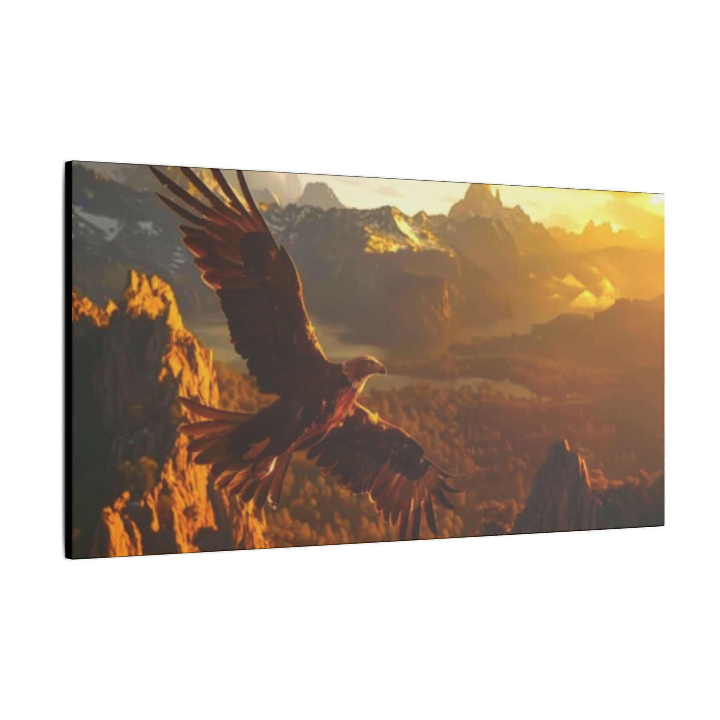 Majestic Eagle Giclée Print Canvas - Nature Wall Art for Wildlife Lovers