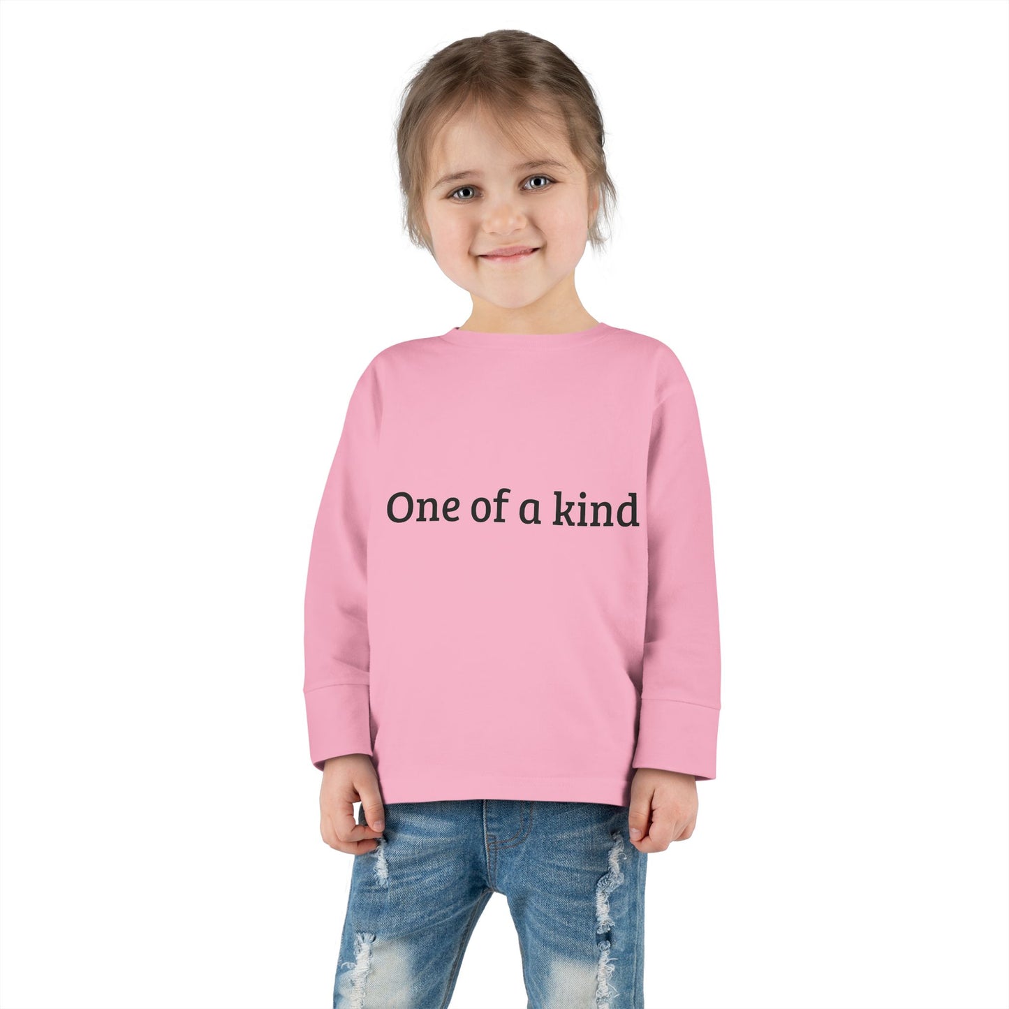 One of a Kind Toddler Long Sleeve Tee - Unique Kids' Fashion for Playtime & Birthdays