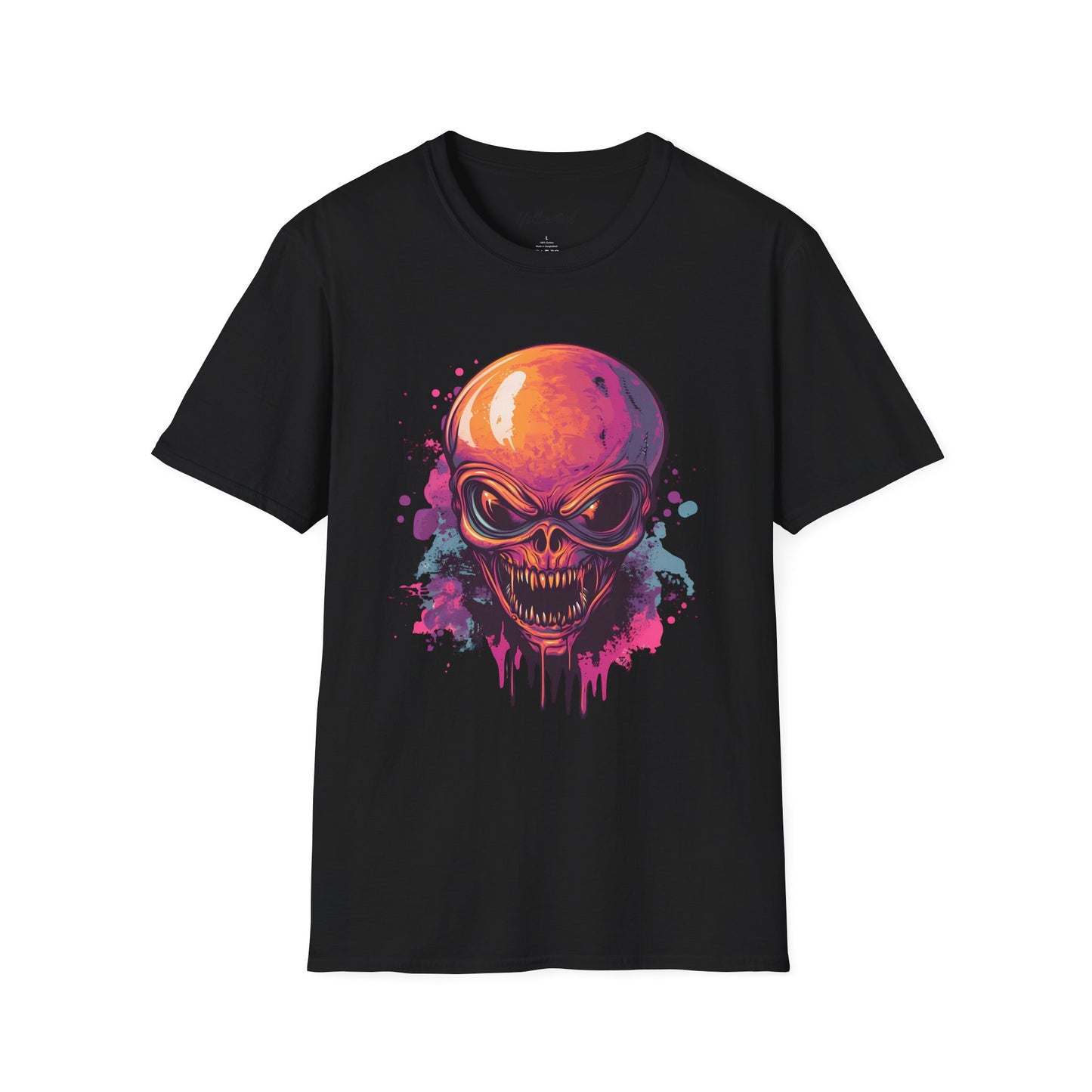 Cool Alien Skull Graphic Men's Softstyle T-Shirt