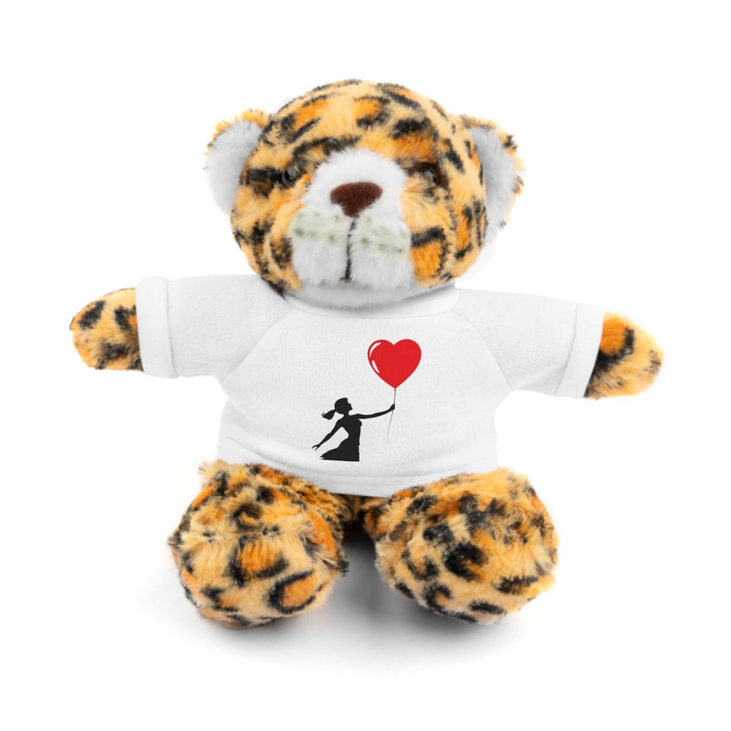 Adorable Stuffed Animal with Heart Balloon Tee - Perfect Gift for Kids