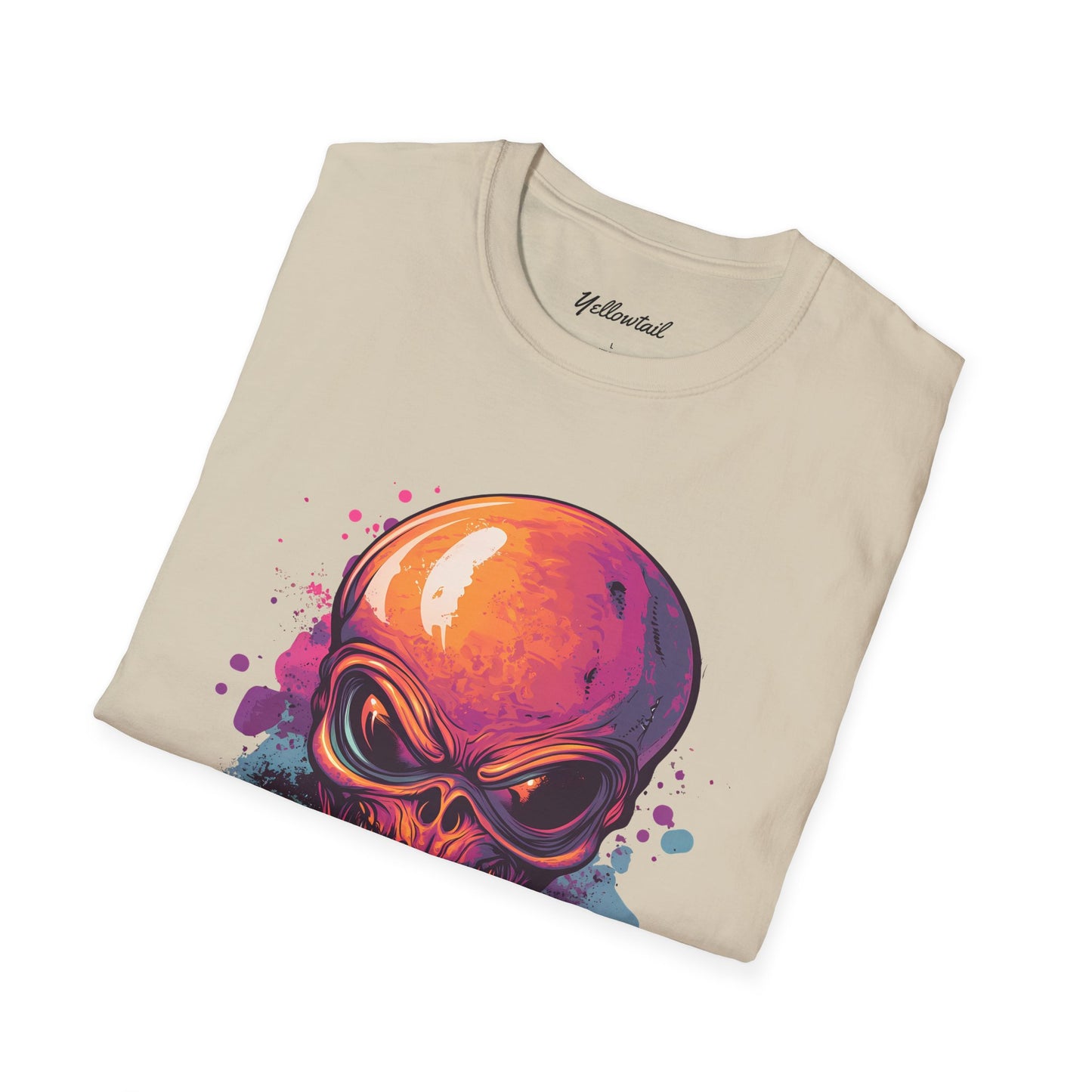 Cool Alien Skull Graphic Men's Softstyle T-Shirt