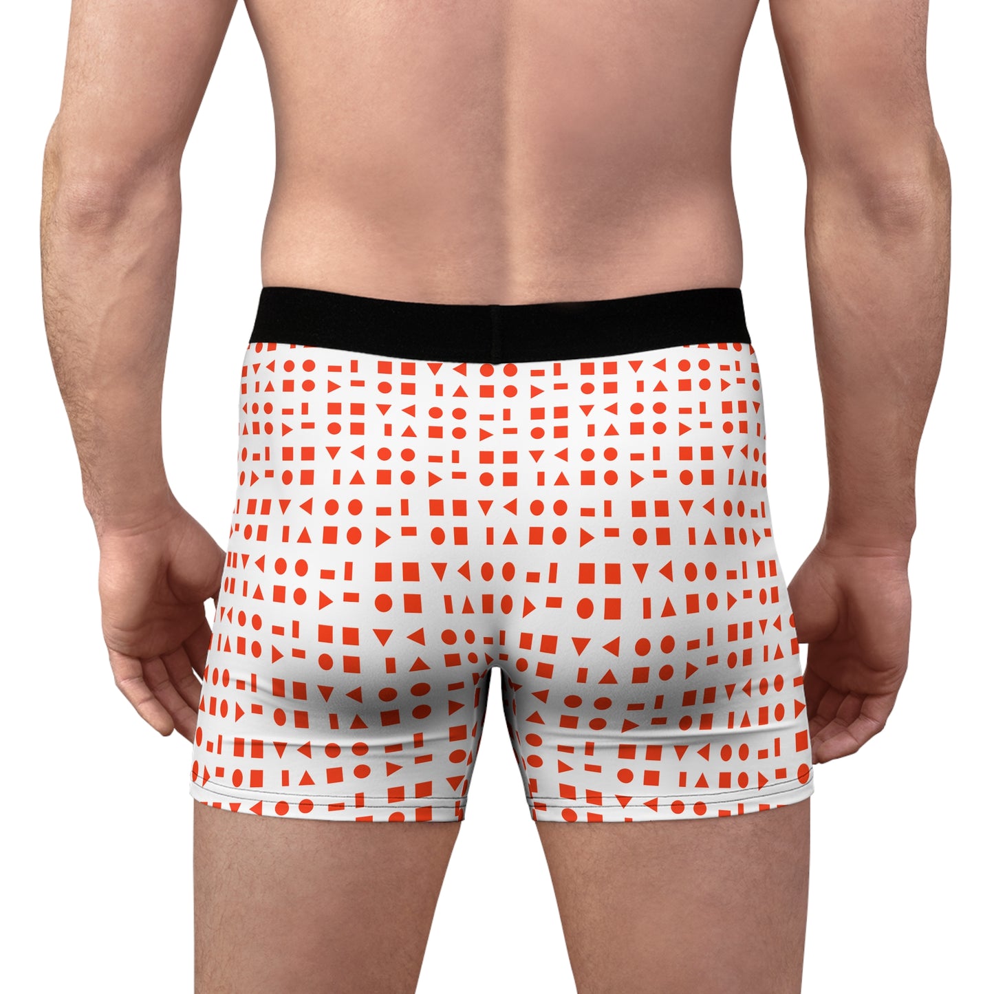 Colorful Geometric Men's Boxer Briefs - Fun and Comfortable Underwear