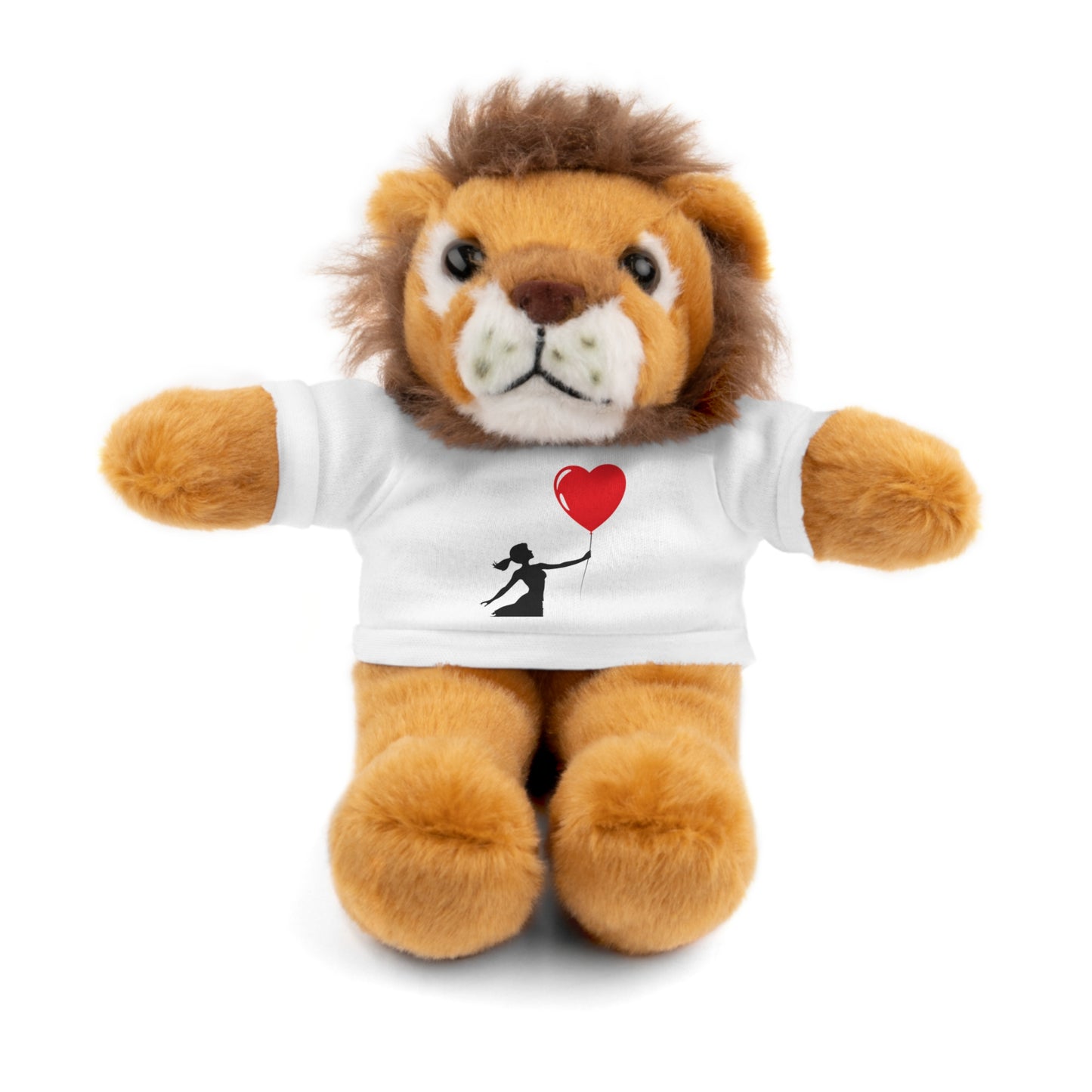 Adorable Stuffed Animal with Heart Balloon Tee - Perfect Gift for Kids