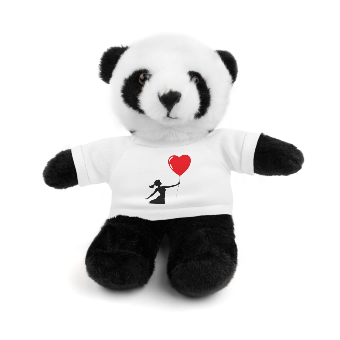 Adorable Stuffed Animal with Heart Balloon Tee - Perfect Gift for Kids