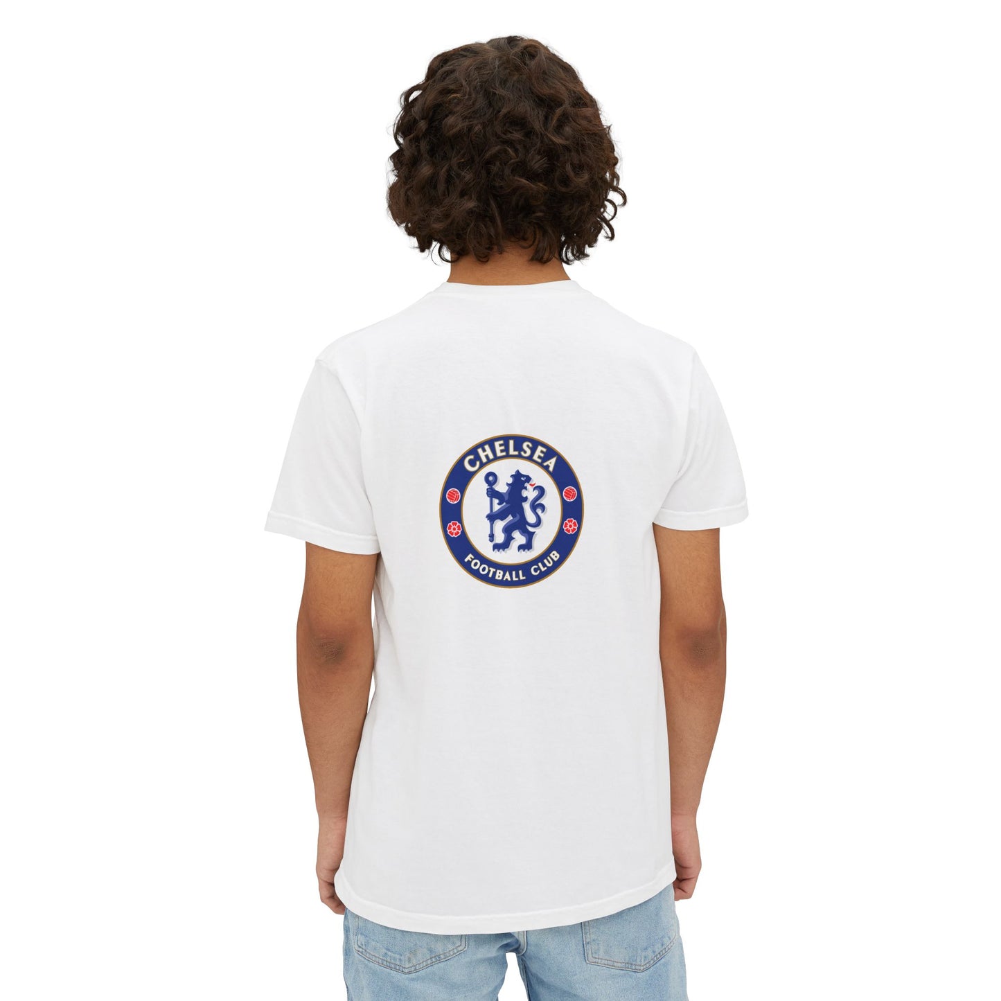 Chelsea FC Garment-Dyed Pocket T-Shirt - Casual Sportswear for Fans