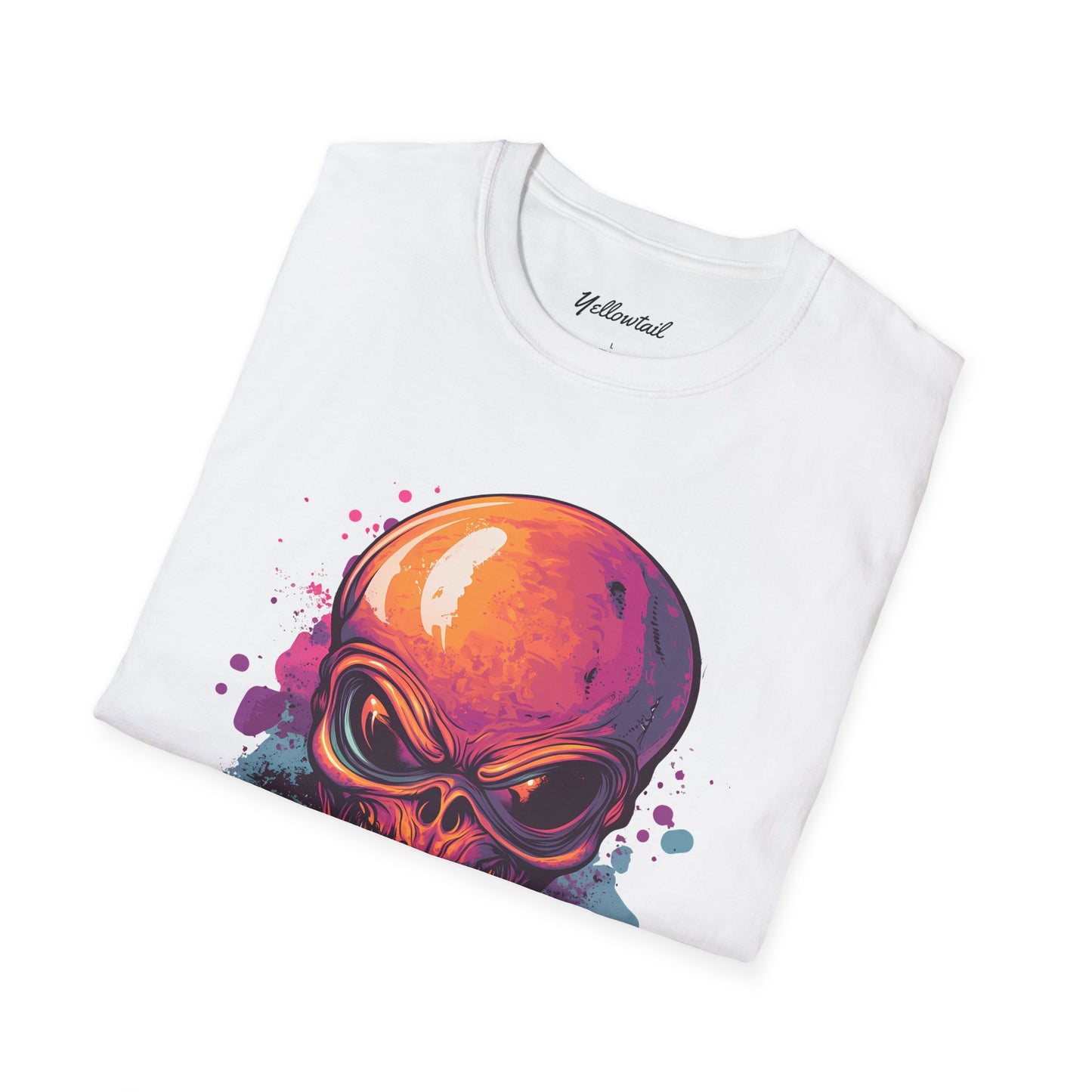 Cool Alien Skull Graphic Men's Softstyle T-Shirt