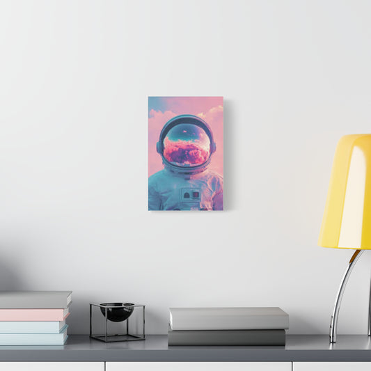 Astronaut Canvas Wall Art - Cosmic Dreamscape Print