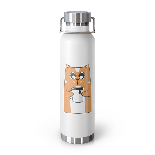 Cute Dog Illustration Copper Vacuum Insulated Bottle - 22oz