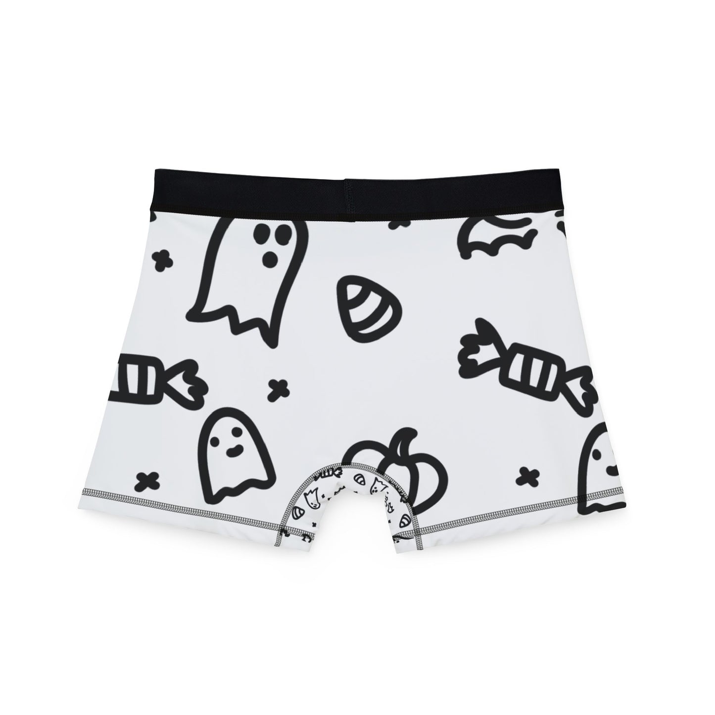 Halloween Ghost & Candy Men’s Boxers - Fun & Comfy Undergarments for Spooky Season