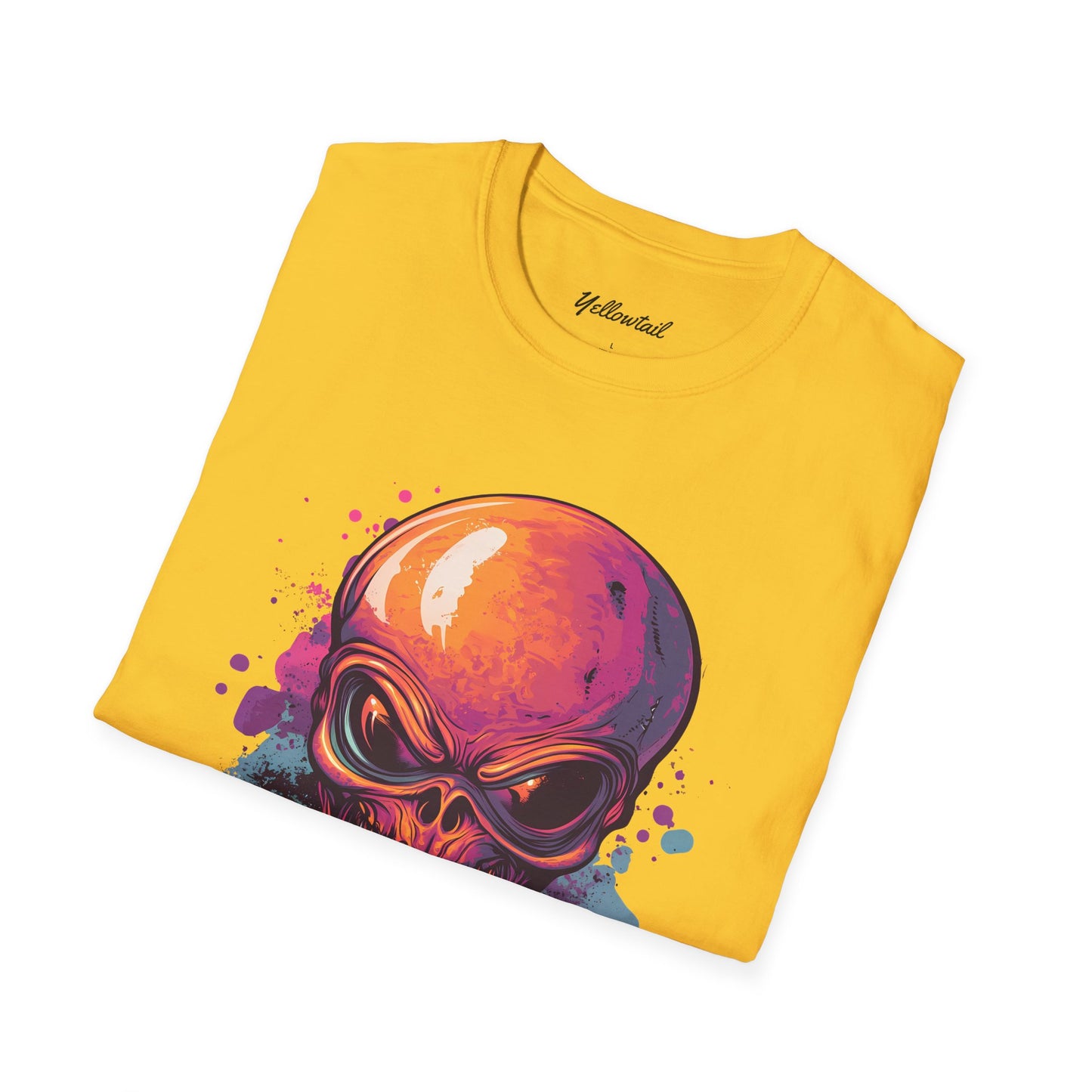 Cool Alien Skull Graphic Men's Softstyle T-Shirt