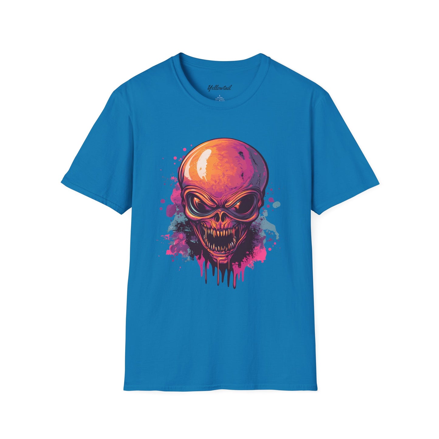 Cool Alien Skull Graphic Men's Softstyle T-Shirt