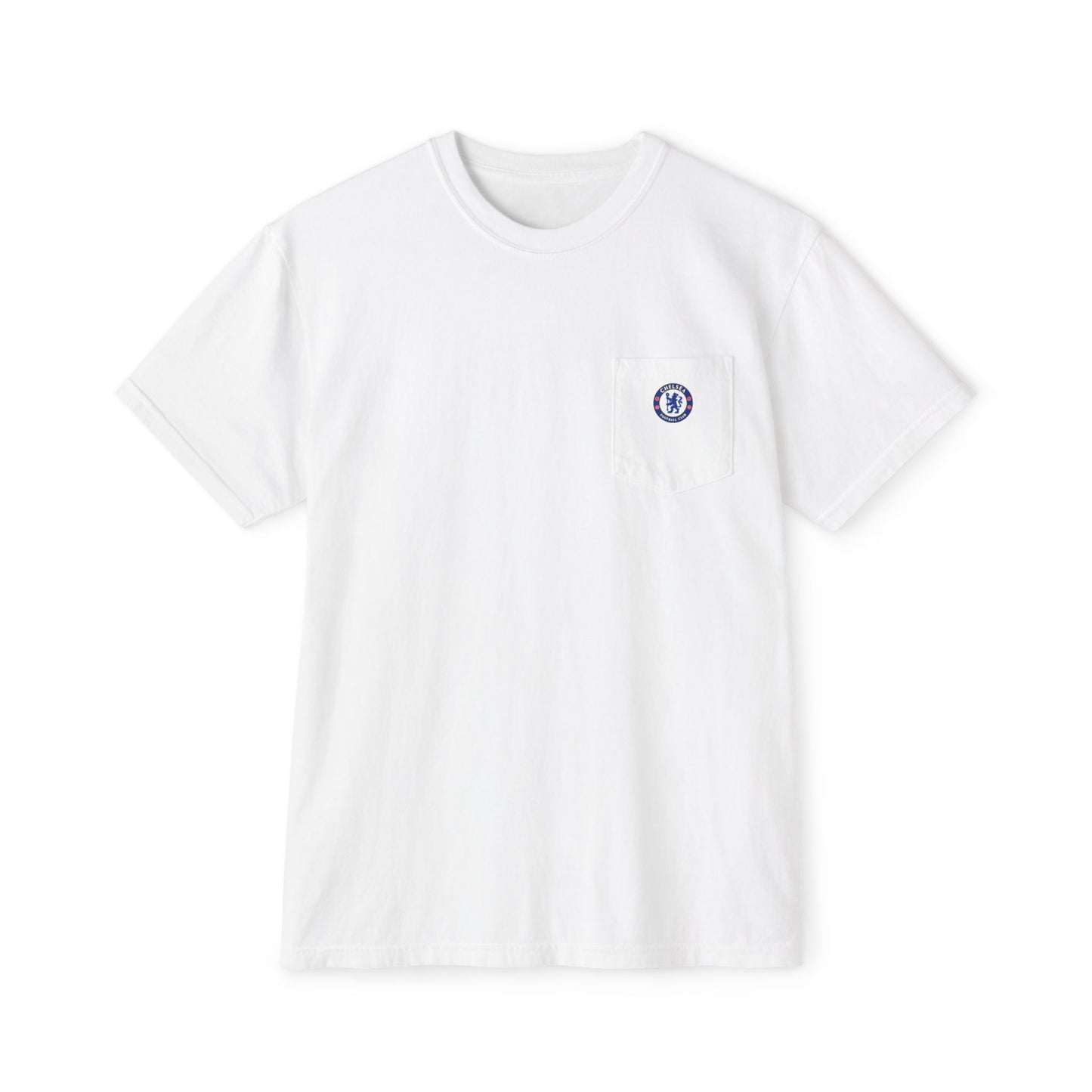 Chelsea FC Garment-Dyed Pocket T-Shirt - Casual Sportswear for Fans