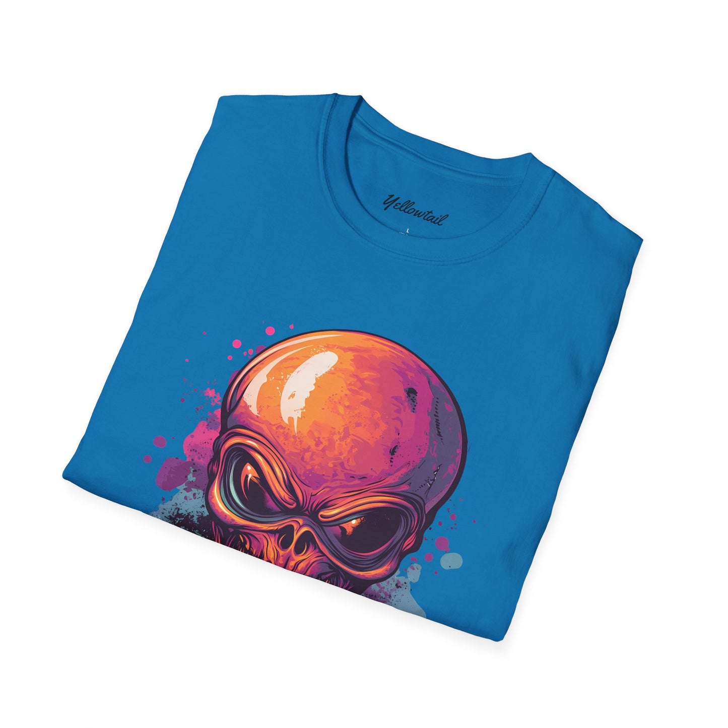 Cool Alien Skull Graphic Men's Softstyle T-Shirt